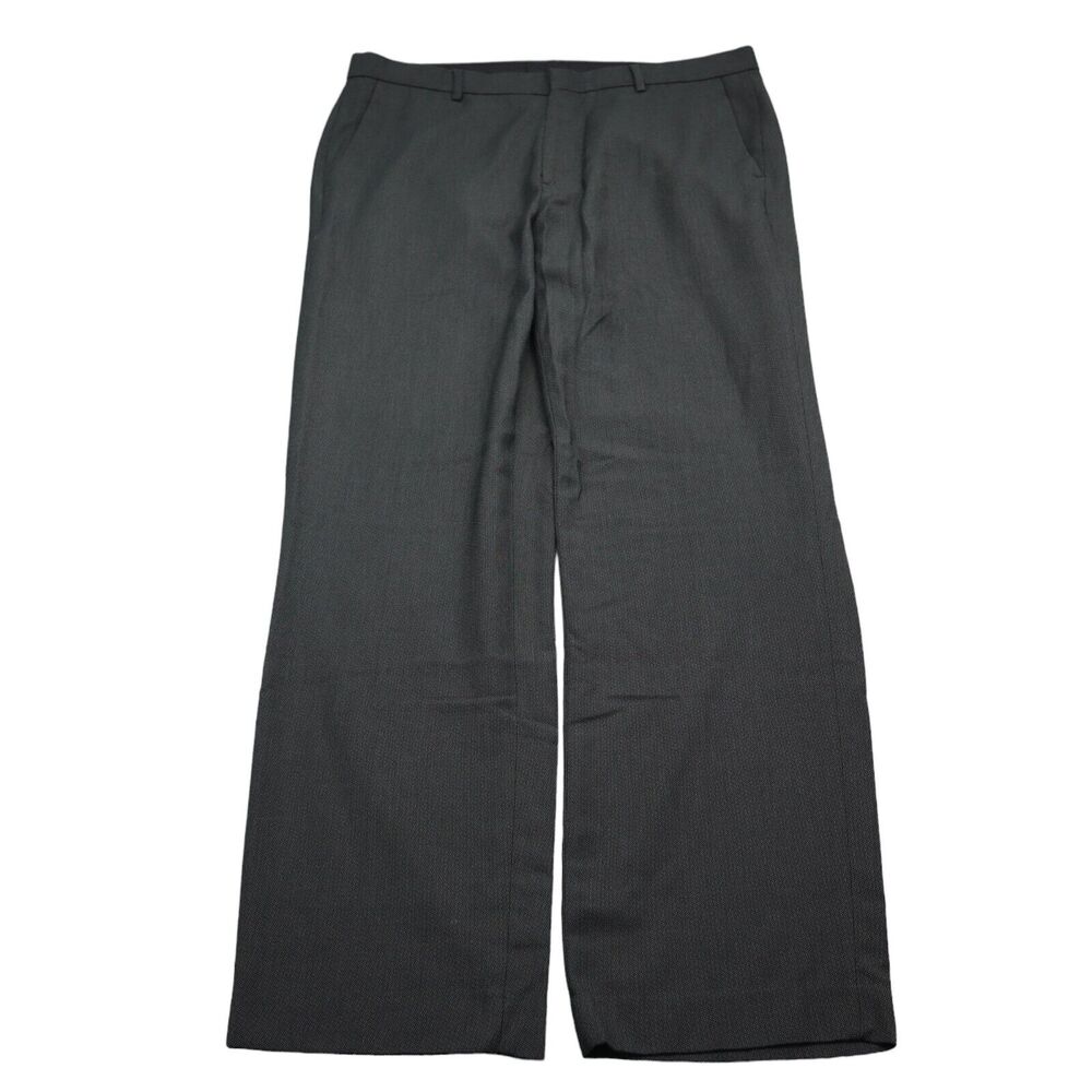 Calvin Klein Pants Mens 34 X 29 Black Dress Straight Casual Slacks Pockets